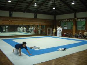 Training im ältesten Karate-Dojo